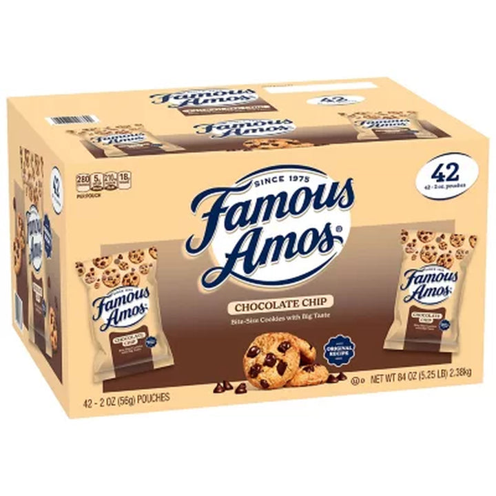 Famous Amos Chocolate Chip Cookies 2 Oz., 42 Ct.