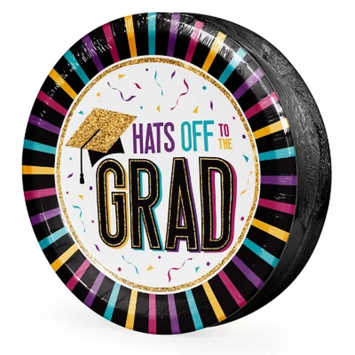 Artstyle Graduation Dinner Paper Plates, 10", 85 Ct.