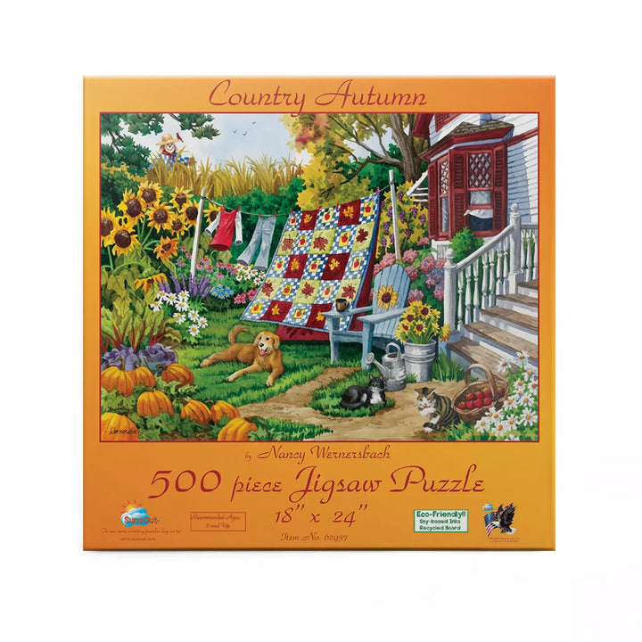 Sunsout Country Autumn 500 Pc Jigsaw Puzzle 62937