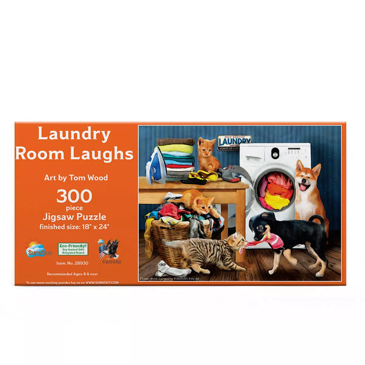 Sunsout Laundry Room Laughs 300 Pc Jigsaw Puzzle 28930