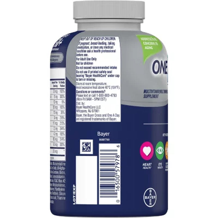 One a Day Men'S 50+ Healthy Advantage Multivitamin Tablets 300 Ct.