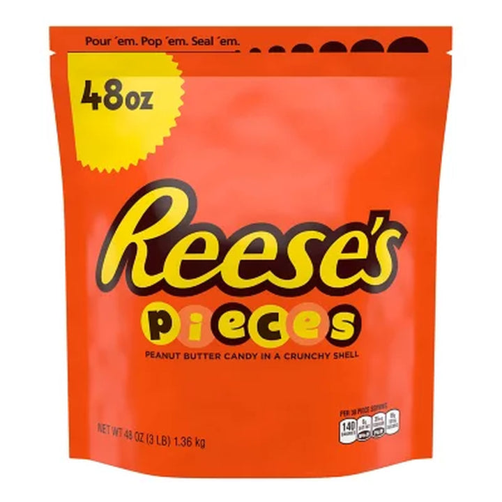 REESE'S Pieces Peanut Butter Candy, 48 Oz.