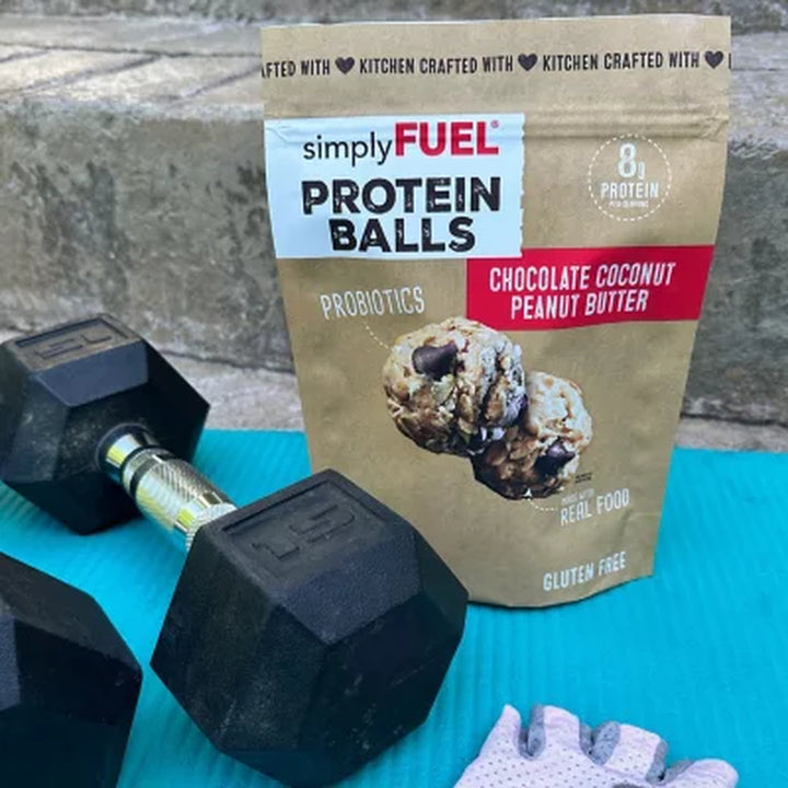 Simplyfuel Chocolate Coconut Peanut Butter Protein Balls, 12 Oz.