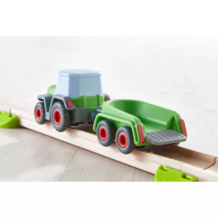 HABA Kullerbu Momentum Motor Tractor with Trailer