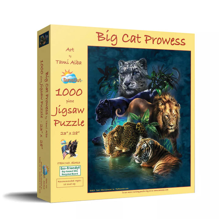 Sunsout Big Cat Prowess 1000 Pc Jigsaw Puzzle 52416