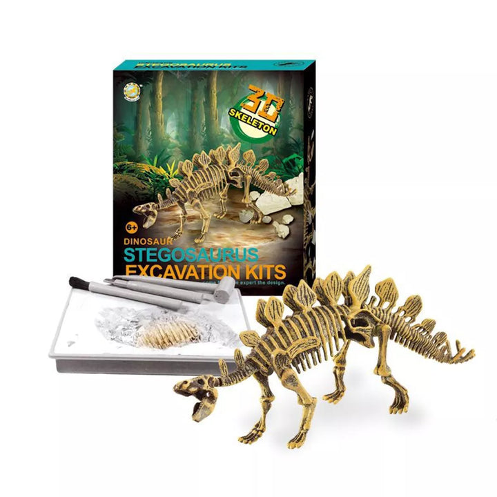 Insten Stegosaurus Dinosaur Skeleton Fossil Excavation Science Kit, Dino Educational Toys for Kids