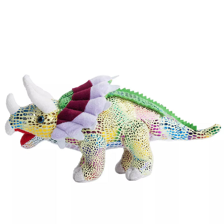 BUILD ME Stuffed Animal Set of 4 - 12" Soft Dinosaur Plush Toys for Boys and Girls