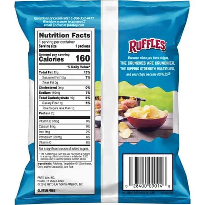 Ruffles Original Potato Chips Multipack 1 Oz., 50 Ct.