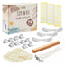 Bright Creations 79 Piece Soy Wax Candle Making Kit with Iron Stands, Wood and Cotton Wicks, Centering Bars, Adhesive Stickers (2.5 Lbs)