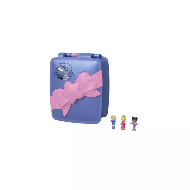 Polly Pocket Keepsake Collection Starlight Dinner Party Compact Playset with 3 Dolls