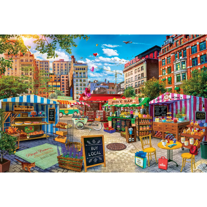 Masterpieces 5000 Piece Puzzle - Buy Local Honey - Flawed.