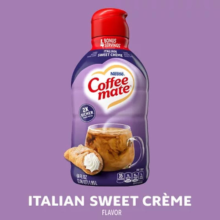 Coffee Mate Italian Sweet Creme Liquid Coffee Creamer 66 Fl. Oz.