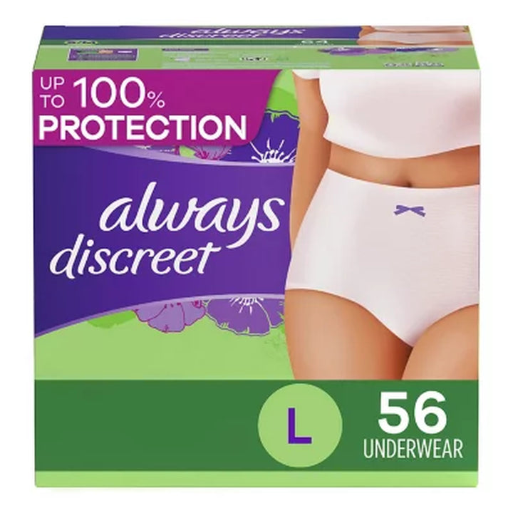 Always Discreet Incontinence Underwear for Women, Maximum - Choose Your Size