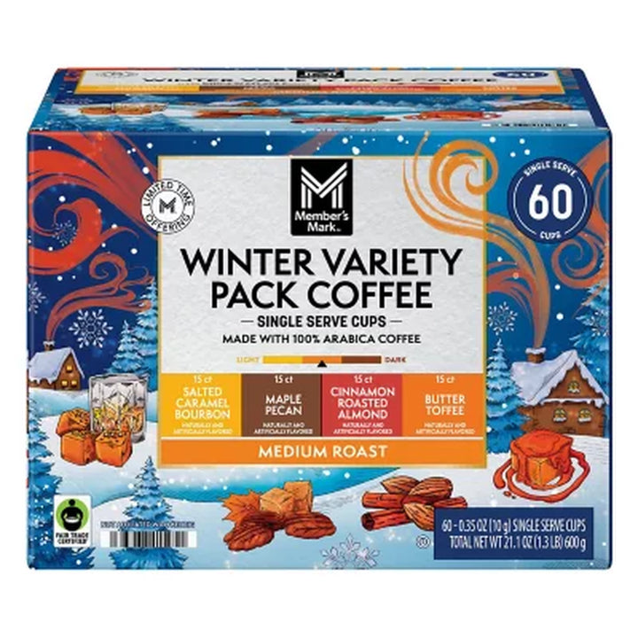 Member’S Mark Medium Roast Winter Coffee Pods, Variety Pack, 60 Ct.