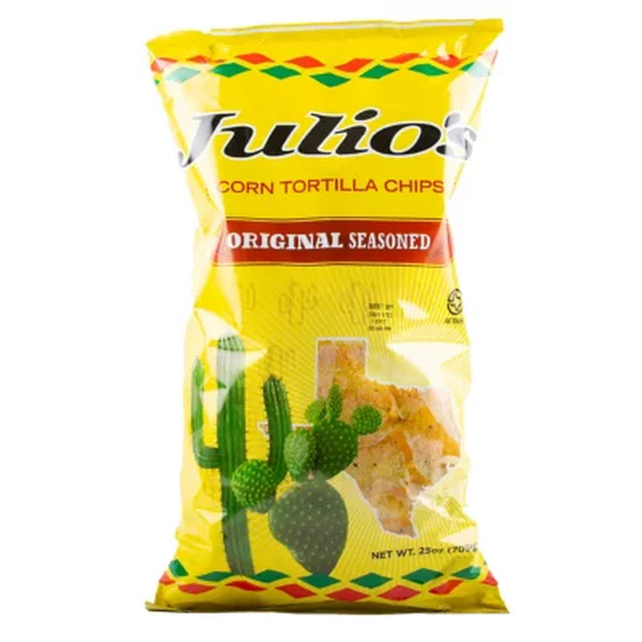 Julio'S Original Seasoned Corn Tortilla Chips, 25 Oz.