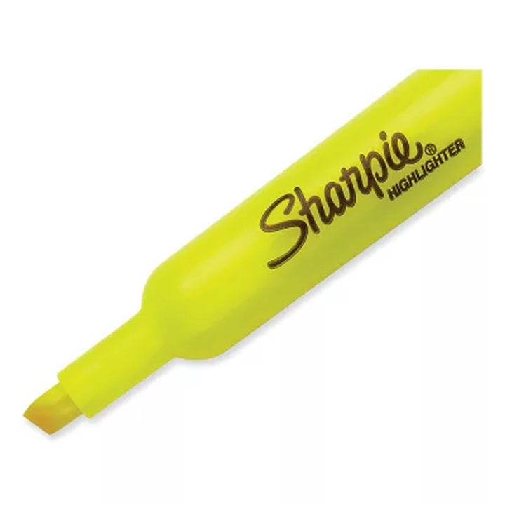 Sharpie - Accent Tank Style Highlighter, Chisel Tip, Fluorescent Yellow - 36/Box