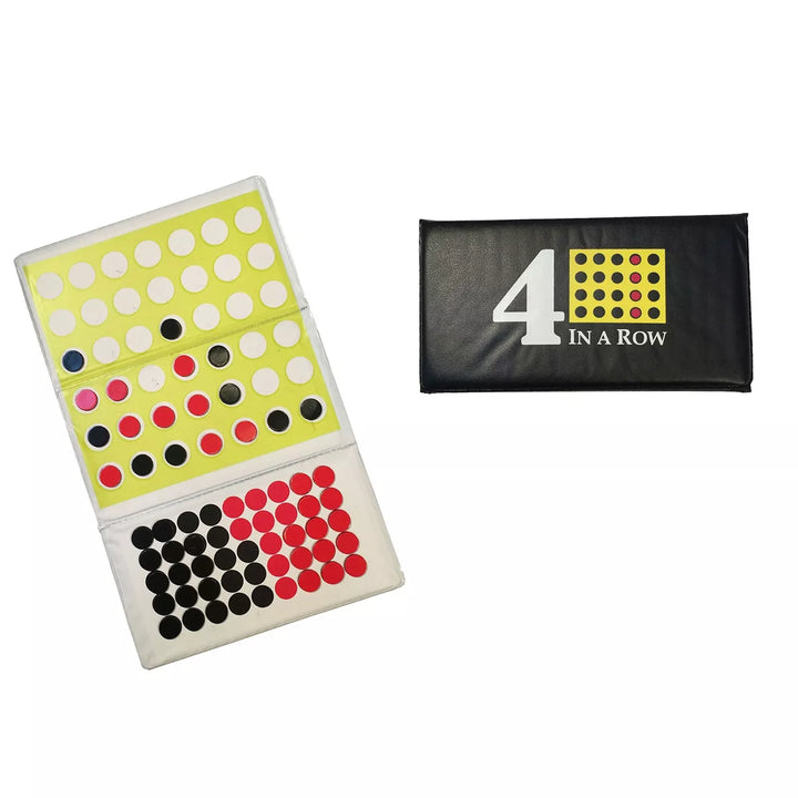 WE Games Travel Size Magnetic 4-In-A-Row Game Trifold