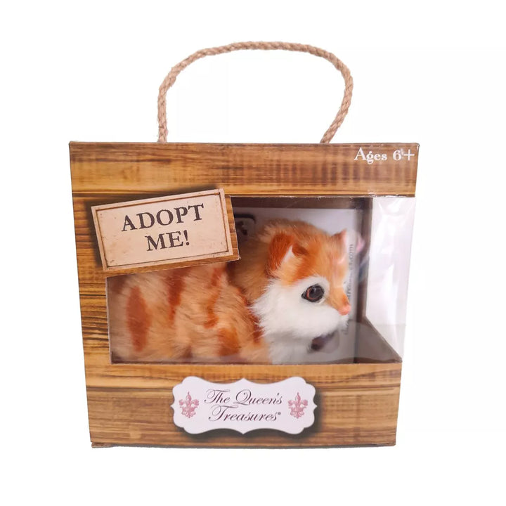 The Queen'S Treasures Orange Tabby Kitty Cat Pet for 18 Inch Dolls