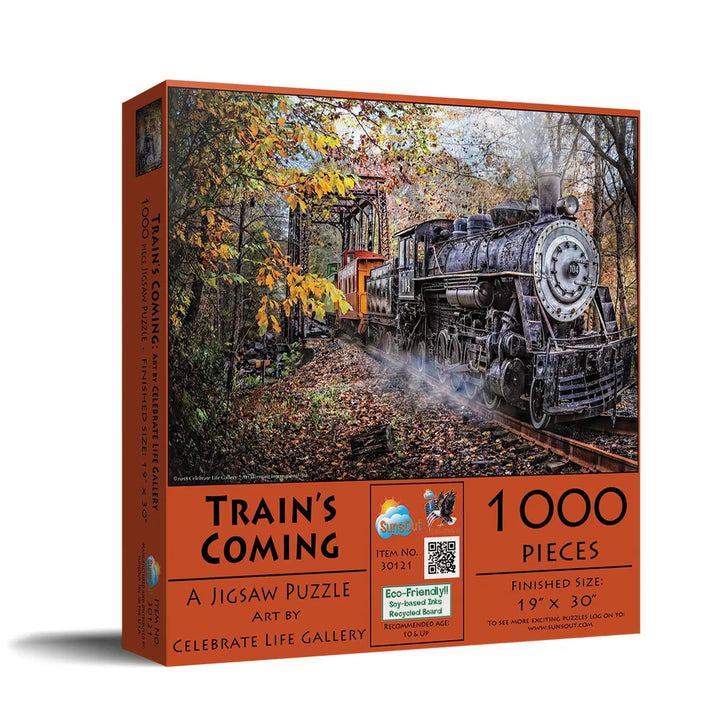 Sunsout Train'S Coming 1000 Pc Jigsaw Puzzle 30121