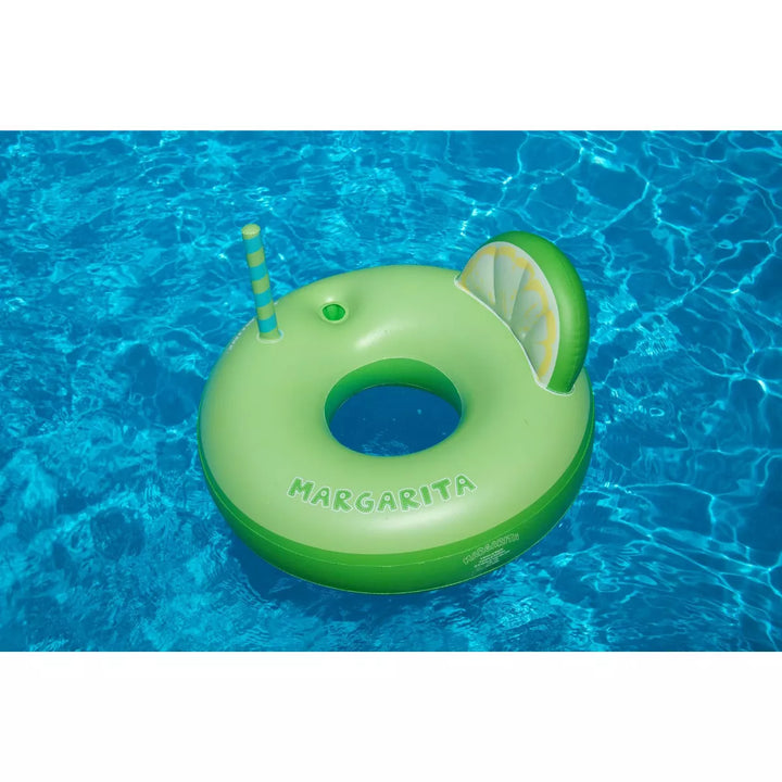 Swim Central Inflatable Margarita Lime Wedge Swimming Pool Float - 41" - Green