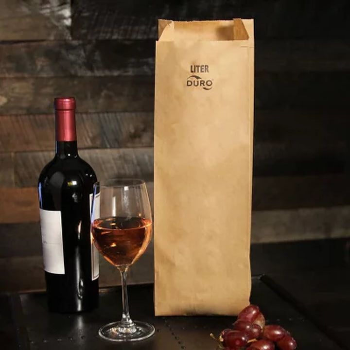 Duro Bag Litre Liquor Kraft Bags (500 Ct.)