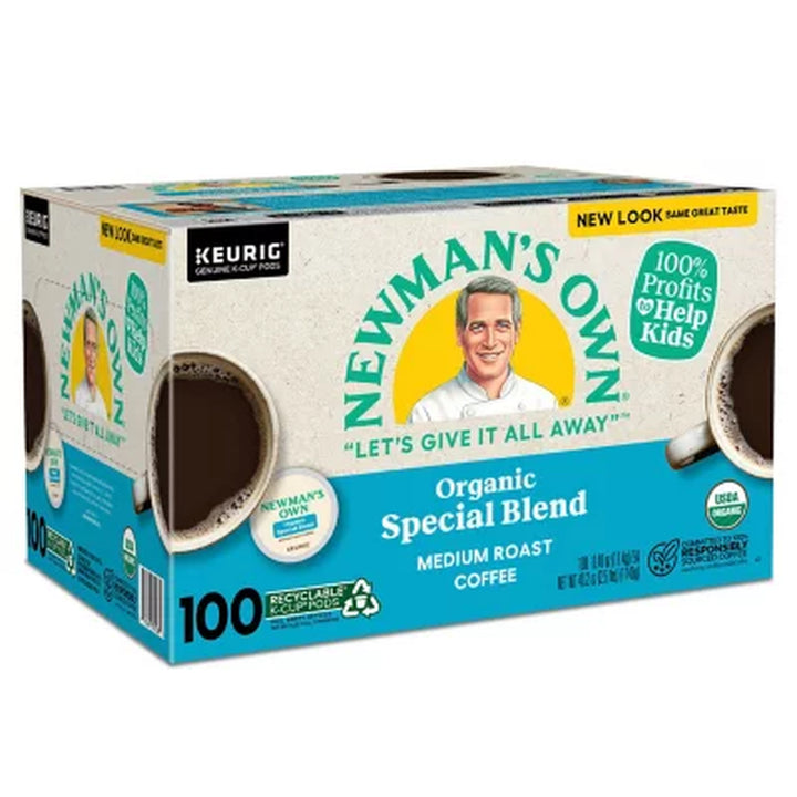 Newman'S Own Organic K-Cup Coffee Pods, Special Blend 100 Ct.