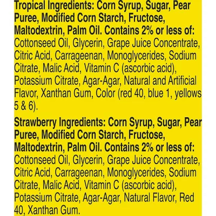 Gushers Strawberry & Tropical Variety Pack Snacks, 0.8 Oz., 42 Pk.