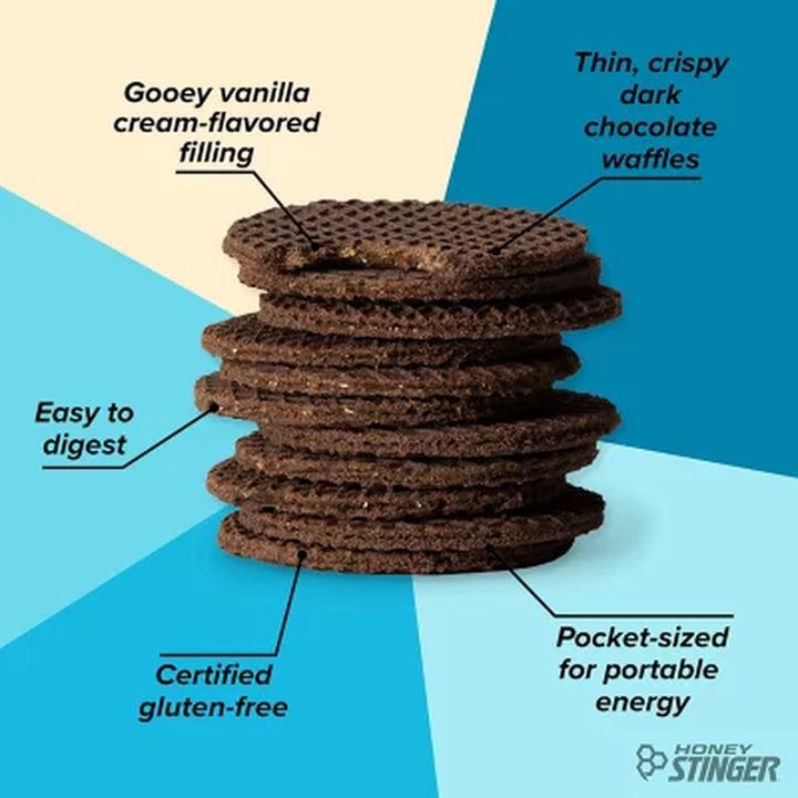 Honey Stinger Organic Gluten-Free Cookies and Cream Waffles 12 Ct.