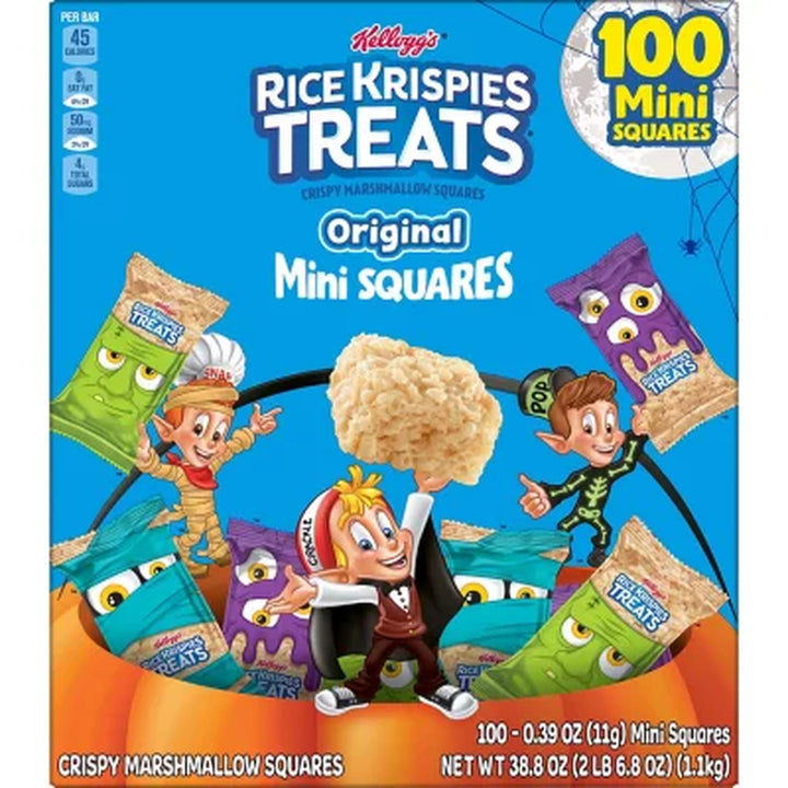 Kellogg'S Rice Krispies Treats Halloween Mini Squares, 100 Ct.