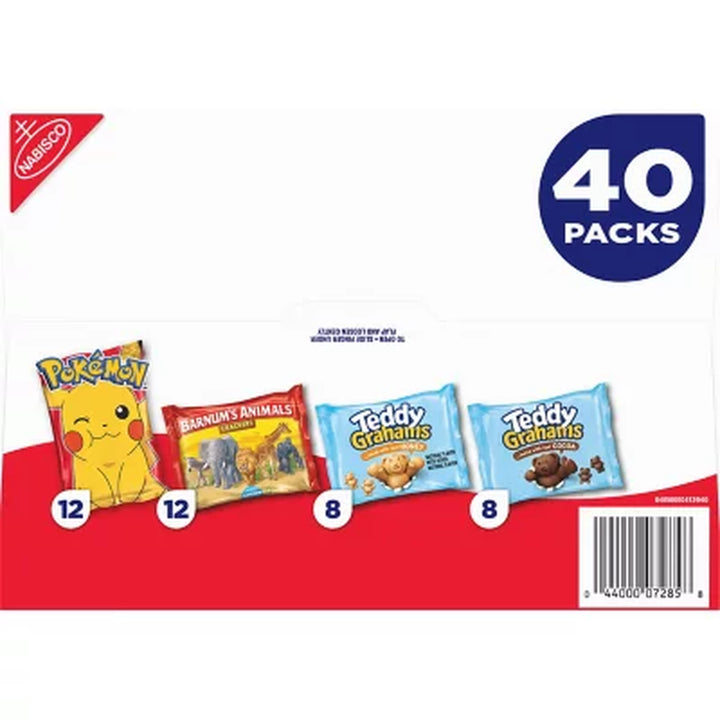 Nabisco Variety Pack Cracker and Graham Snacks, 1 Oz., 40 Pk.