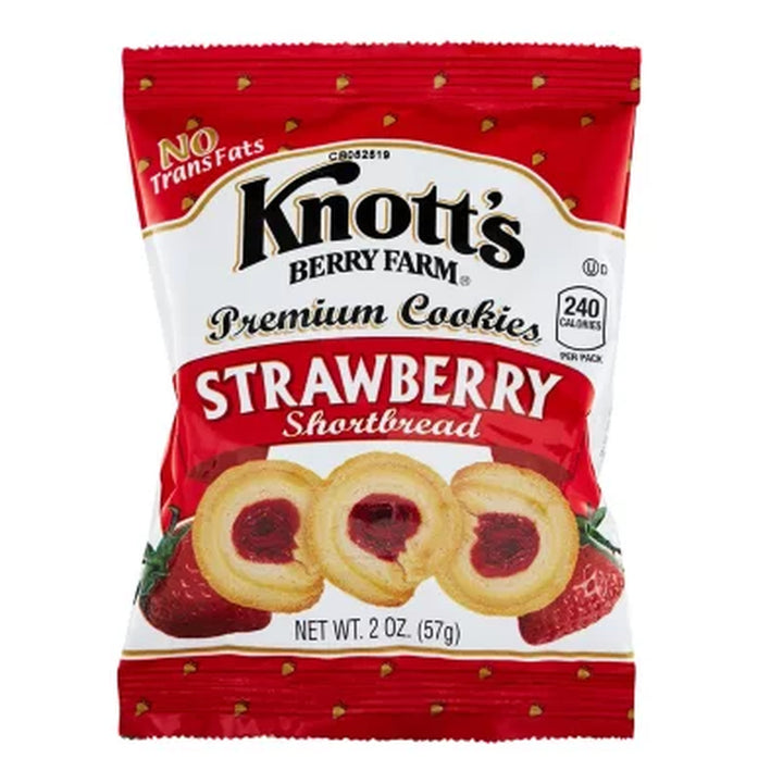 Knott'S Berry Farm Strawberry Shortbread Cookies 2Oz / 36Pk