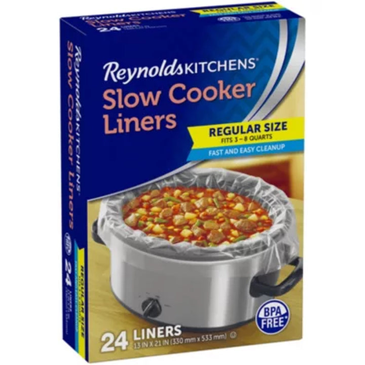 Reynolds Kitchens Slow Cooker Liners, Regular Size 24 Ct.