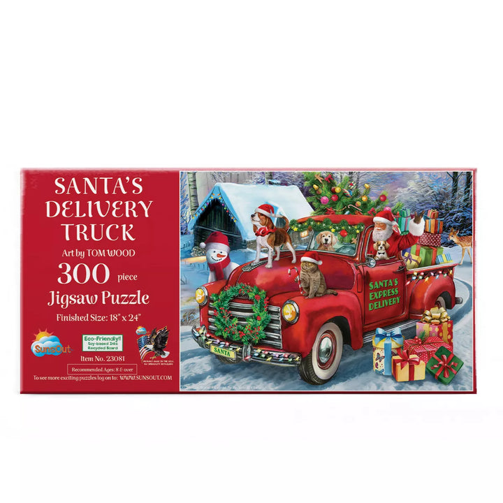 Sunsout Santa'S Delivery Truck 300 Pc Christmas Jigsaw Puzzle 23081