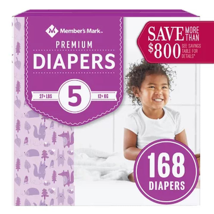 Member'S Mark Premium Baby Diapers, Sizes: Newborn - 7