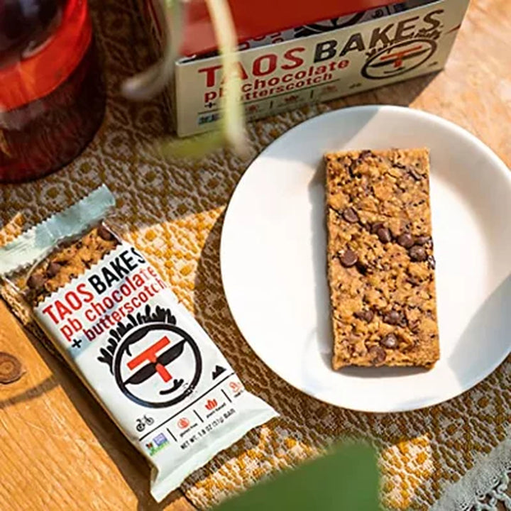 Taos Bakes Snack Bars, PB Chocolate Butterscotch 1.8 Oz., 10 Ct.