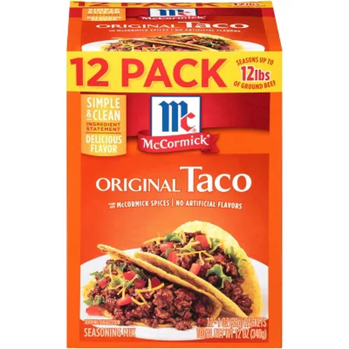 Mccormick Original Taco Seasoning Mix 1 Oz., 12 Ct.