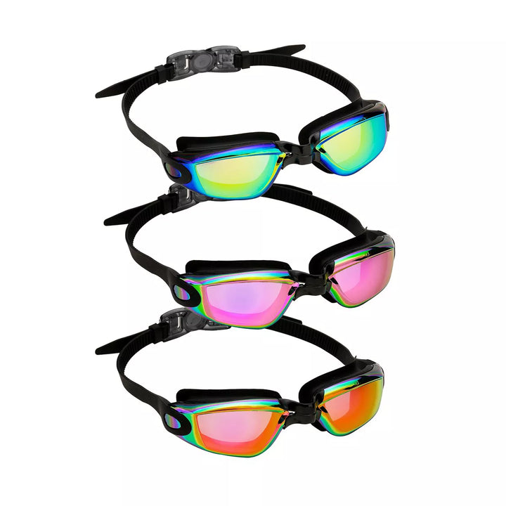 Syncfun 3 Pack Swim Goggles, Swimming Goggles for Adult Men Women Teens Youth