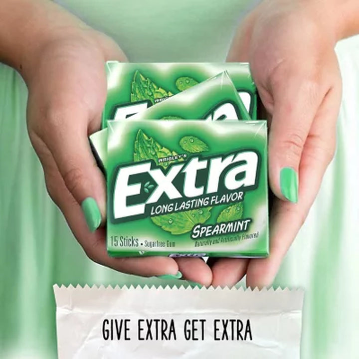 Extra Spearmint Sugar Free Chewing Gum Bulk Pack 15 Ct., 10 Pk.