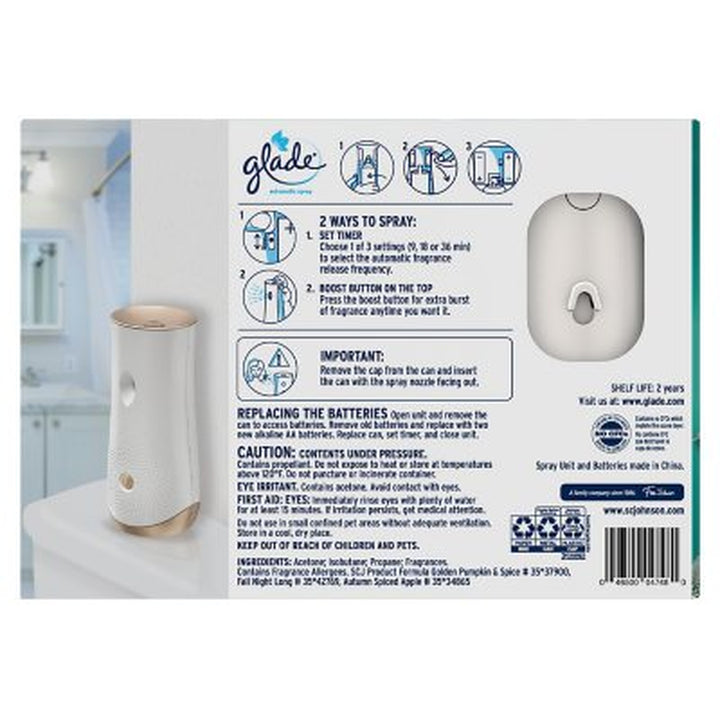 Glade Automatic Spray Air Freshener, Mixed Fall Scents 1 Holder + 3 Refills