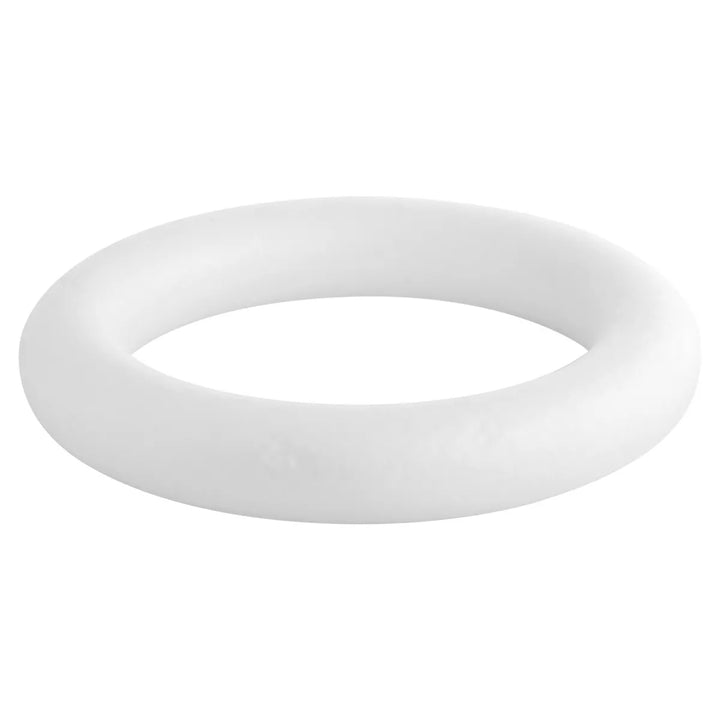 4 Pack Foam Wreath Rings for DIY Crafts Art Modeling, White, 10 X1.55 Inch