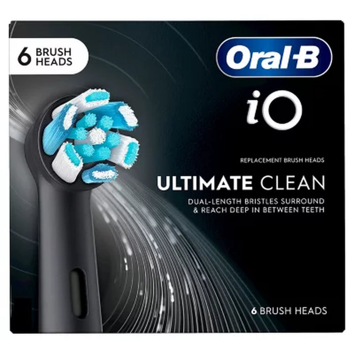 Oral-B Io Series Electric Toothbrush Replacement Brush Heads, Ultimate Clean, 6 Ct.