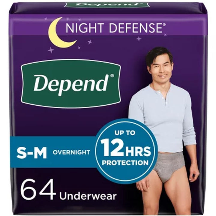 Depend Night Defense Adult Incontinence Underwear for Men - Choose Your Size