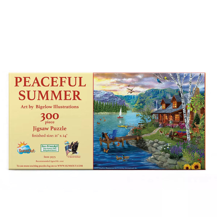 Sunsout Peaceful Summer 300 Pc Jigsaw Puzzle 31575