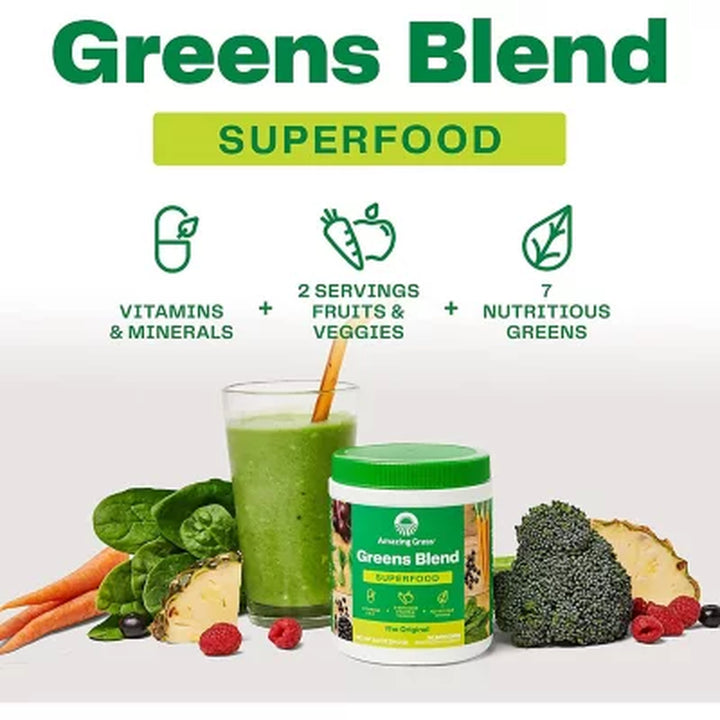 Amazing Grass Green Superfood Powder, Original, 45 Servings, 12.6 Oz.