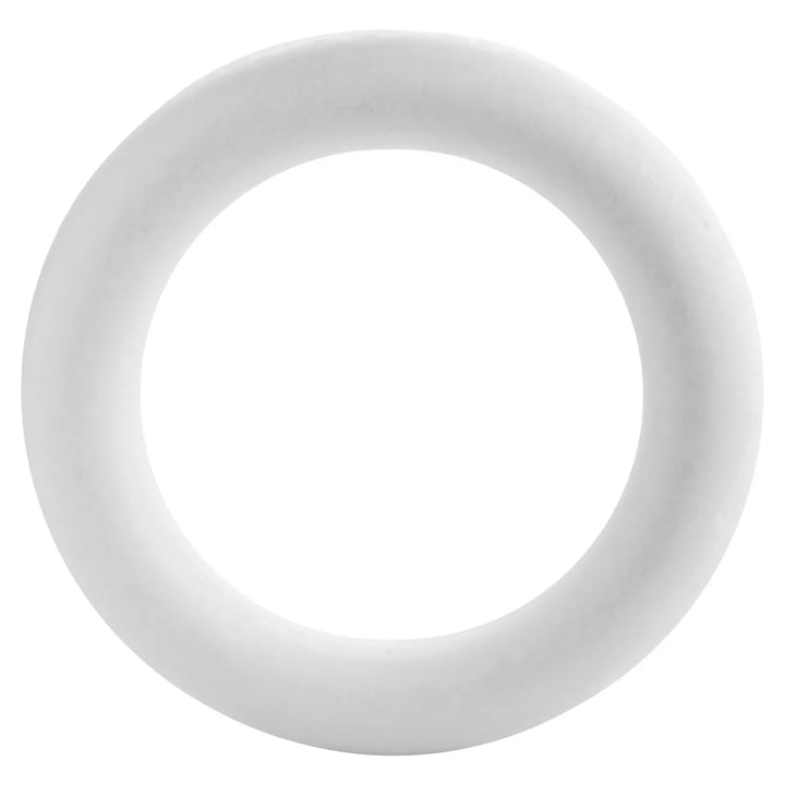 4 Pack Foam Wreath Rings for DIY Crafts Art Modeling, White, 10 X1.55 Inch