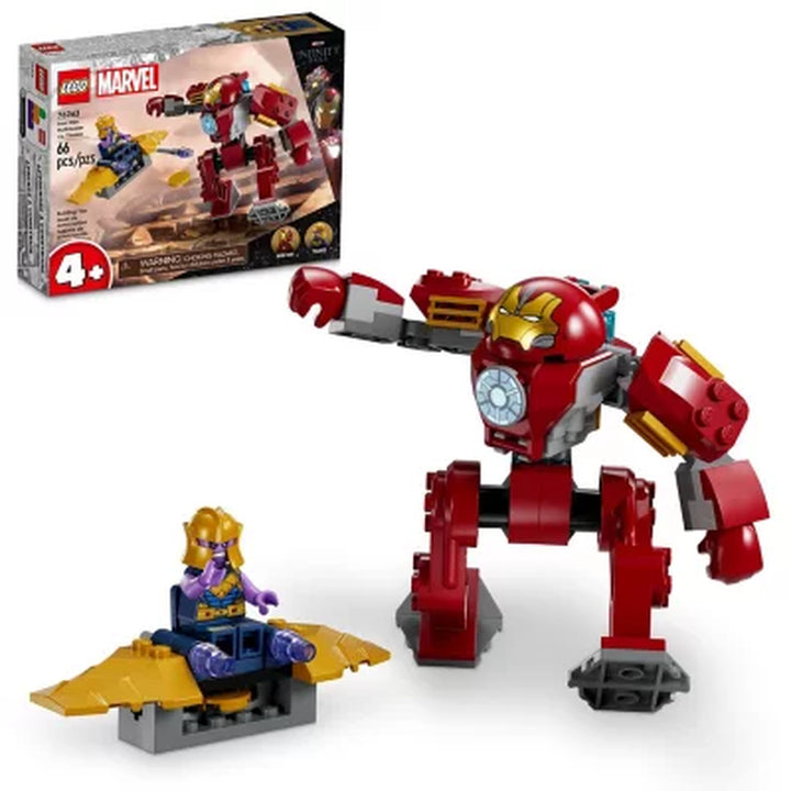 LEGO Marvel Iron Man Hulkbuster Vs. Thanos Building Toy Set 76263 (66 Pieces)