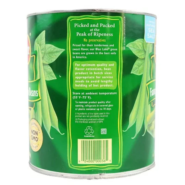 Del Monte Fancy Cut Green Beans, 101Oz.