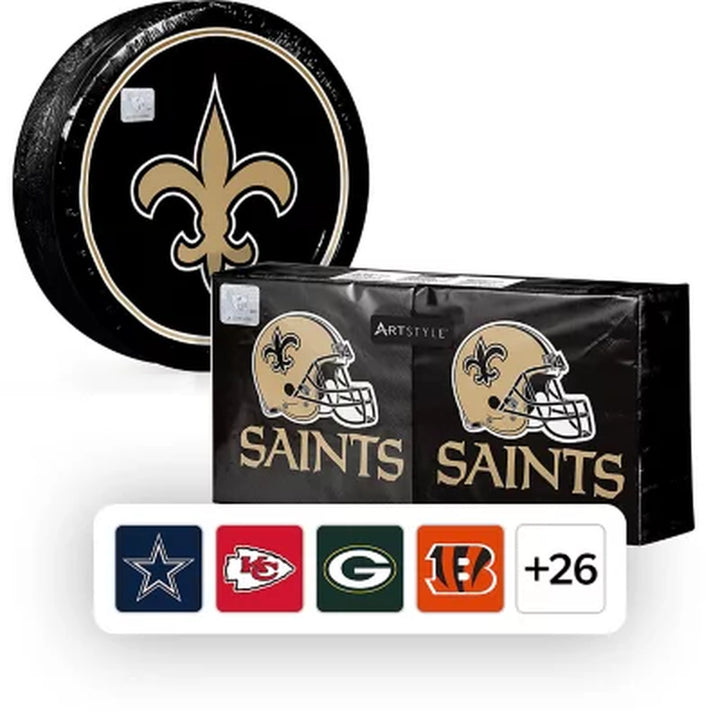 NFL Paper Plates & Napkins Kit, 285 Ct. (Choose Team)