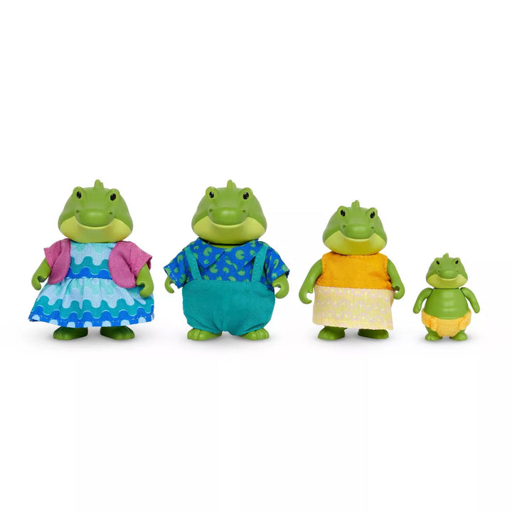Li'L Woodzeez Bogglesby Alligator Family Small Figurine Set