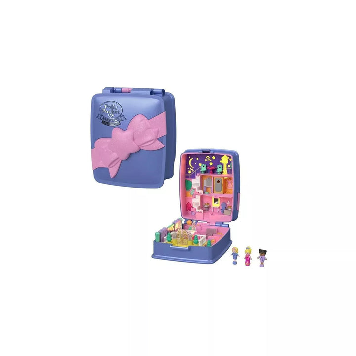 Polly Pocket Keepsake Collection Starlight Dinner Party Compact Playset with 3 Dolls